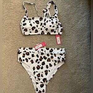 Target Leopard Print High Waisted Bikini Set